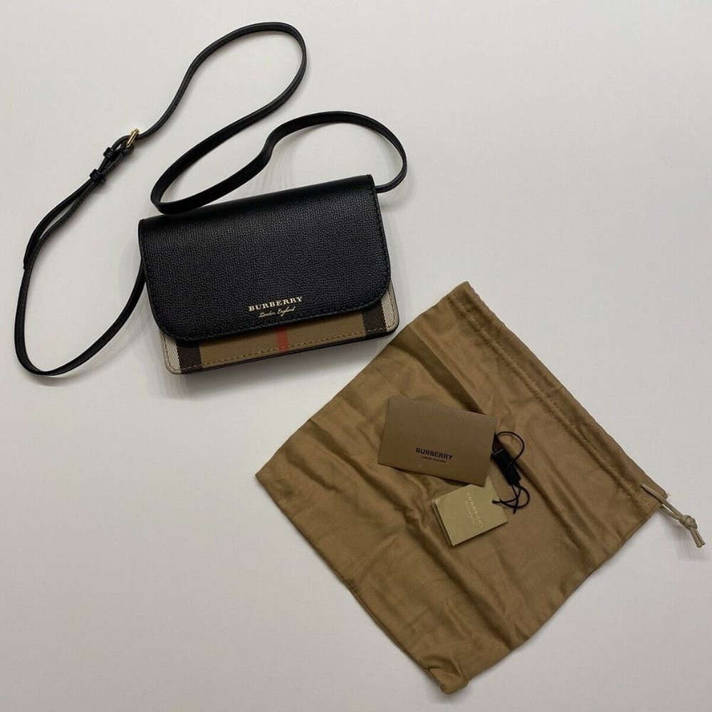 Burberry Crossbody Hampshire House Check Derby Bag